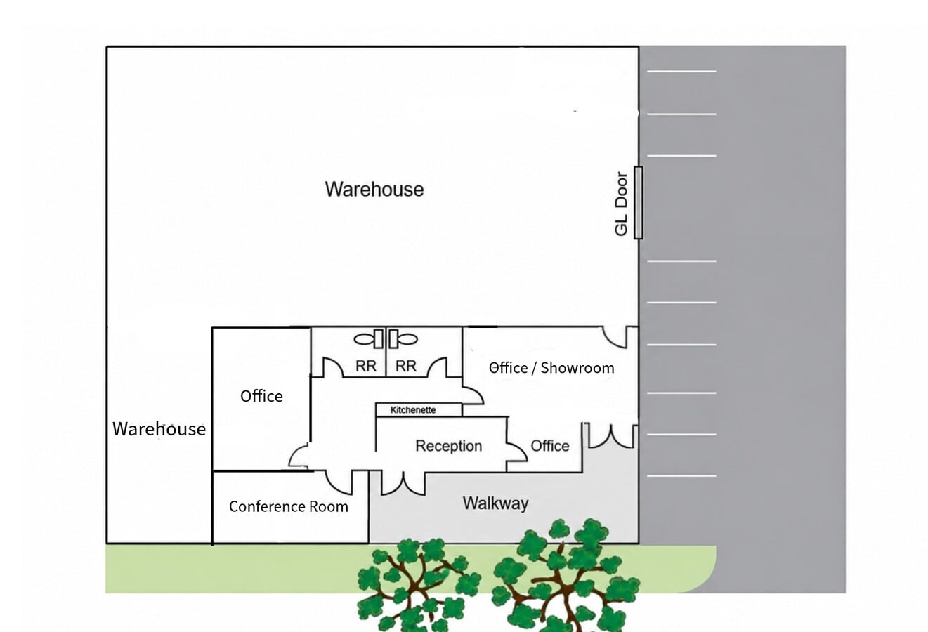 21561-21591 Surveyor Cir, Huntington Beach, CA 92646 - Unit 2b - - Floor Plan - Image 2 of 9