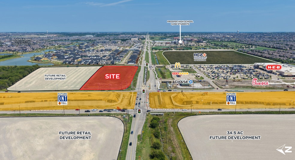 NEQ Frontier & DNT, Prosper, TX for lease - Primary Photo - Image 1 of 4