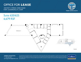 100 W Cypress Creek Rd, Fort Lauderdale, FL for lease Floor Plan- Image 2 of 2