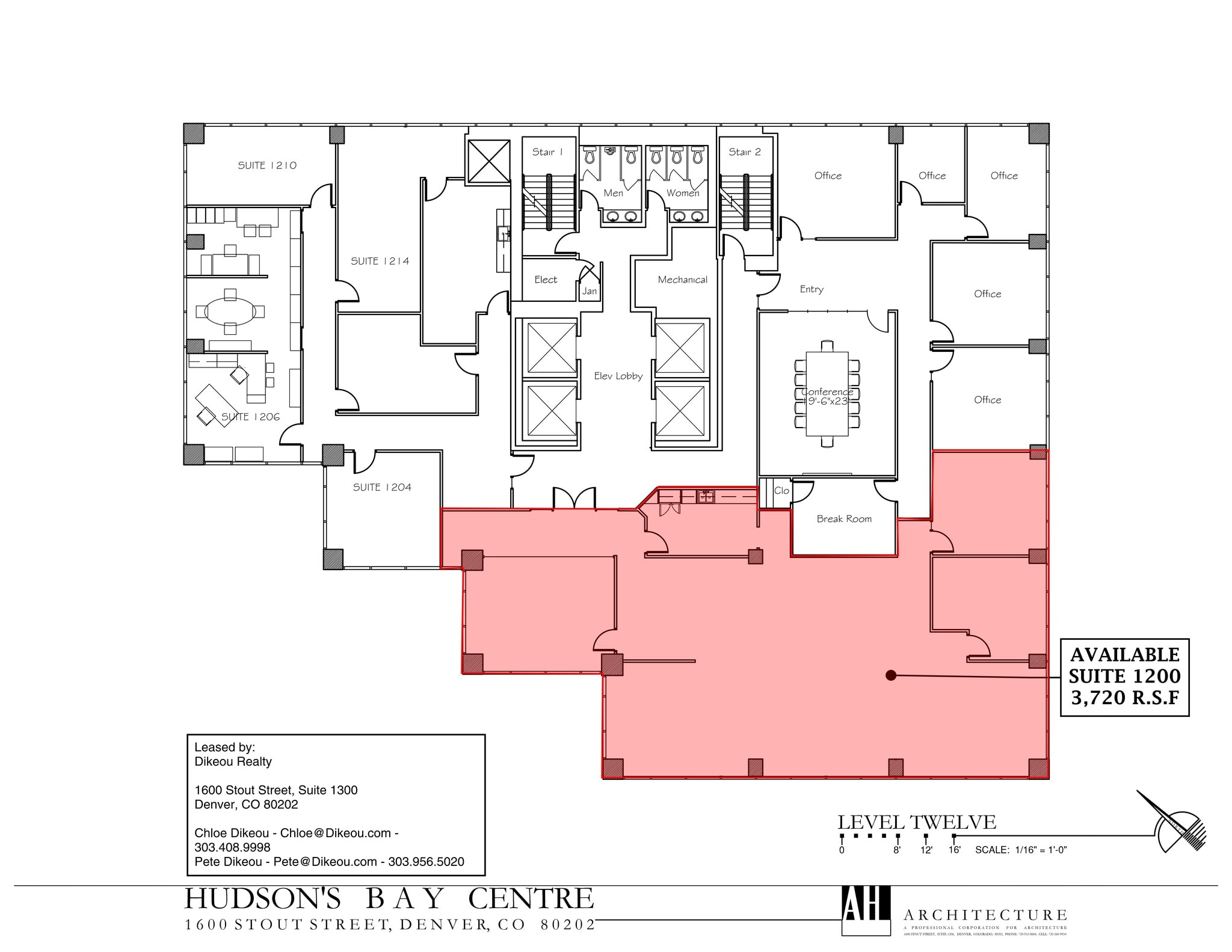 1600 Stout St, Denver, CO for lease Floor Plan- Image 1 of 1