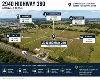 More details for 2940 Highway 380, Greenville, TX - Land for Sale