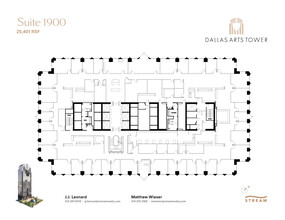 2200 Ross Ave, Dallas, TX à louer Plan d  tage- Image 1 de 1