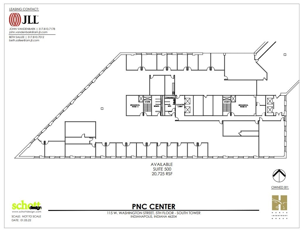 101-115 W Washington St, Indianapolis, IN for lease Floor Plan- Image 1 of 1