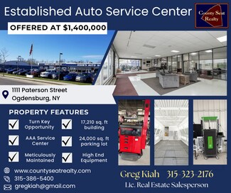 Plus de détails pour 1111 Patterson St, Ogdensburg, NY - Commerce de détail à vendre