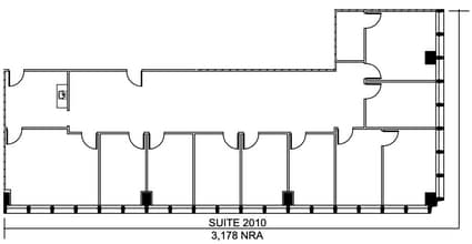 500 Jefferson St, Houston, TX à louer Plan d’étage- Image 1 de 1