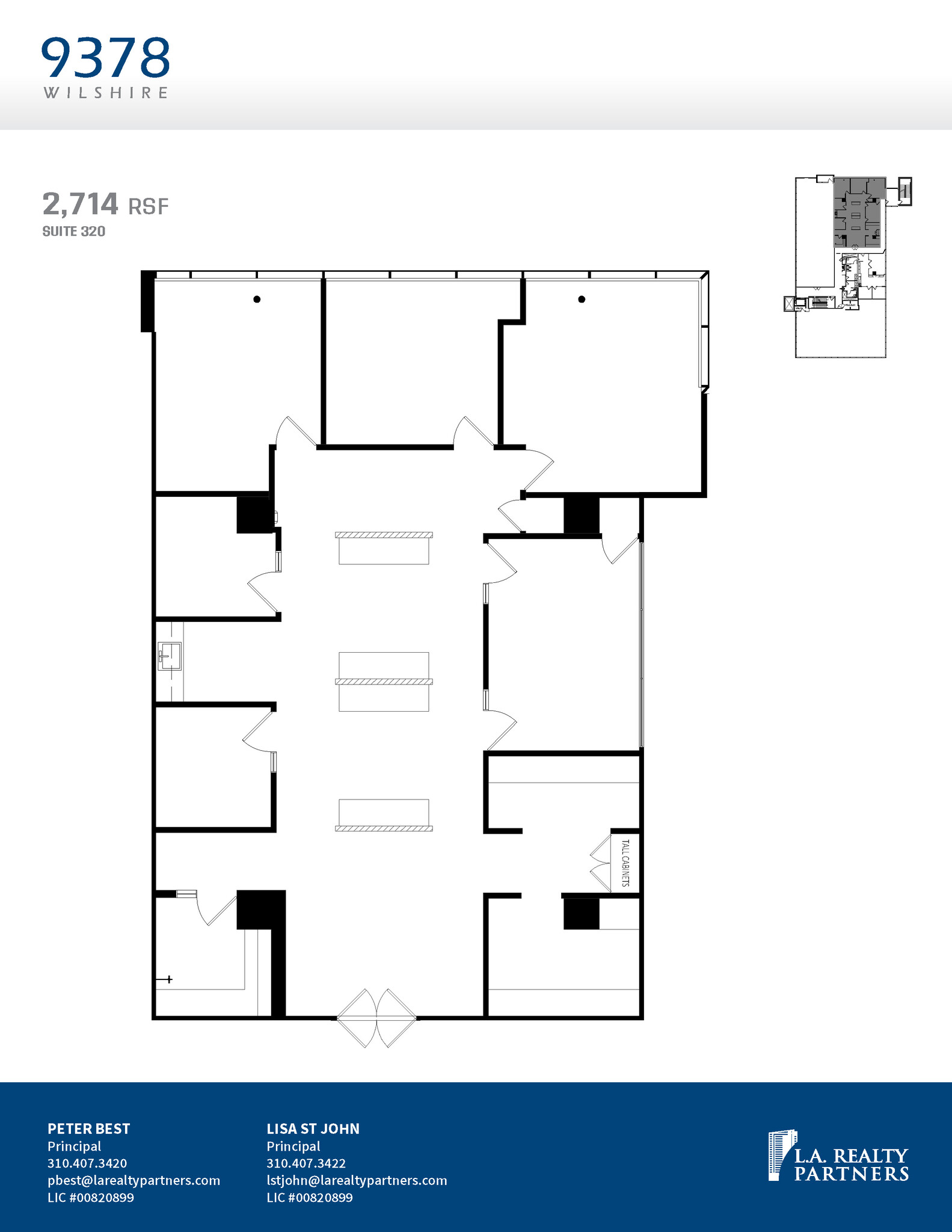 9378 Wilshire Blvd, Beverly Hills, CA à louer Plan d’étage- Image 1 de 1