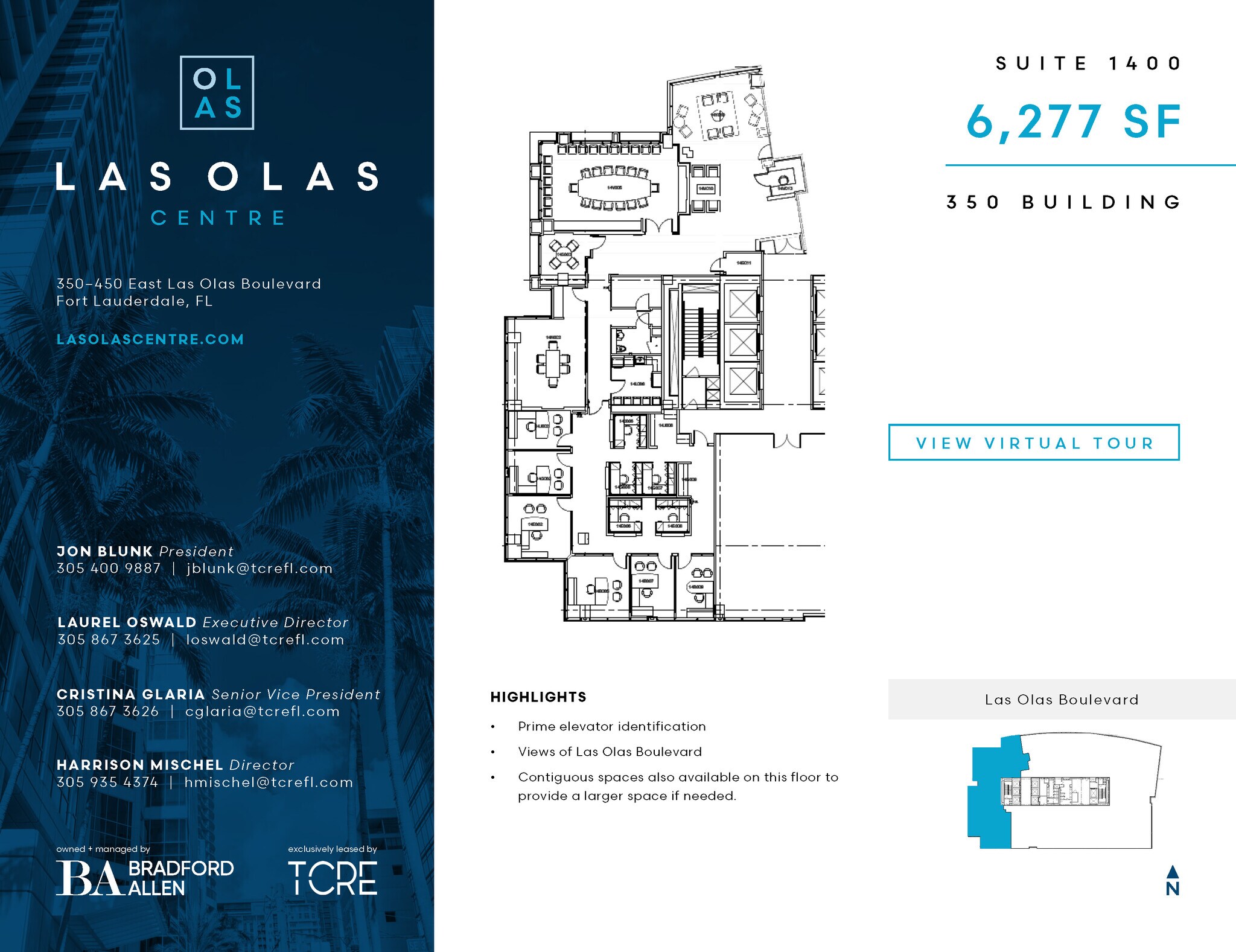 350 E Las Olas Blvd, Fort Lauderdale, FL à louer Plan d’étage- Image 1 de 1