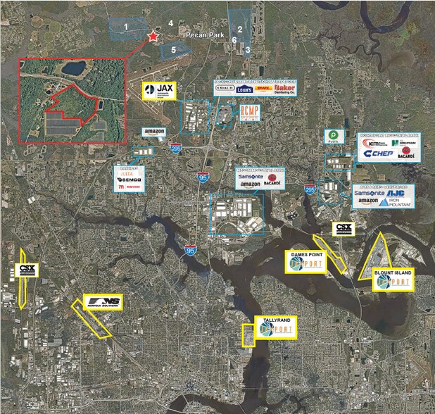 0000 Pecan Park, Jacksonville, FL for sale - Aerial - Image 3 of 4