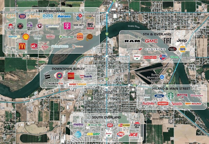 2100 Washington Ave, Burley, ID for sale - Aerial - Image 3 of 3