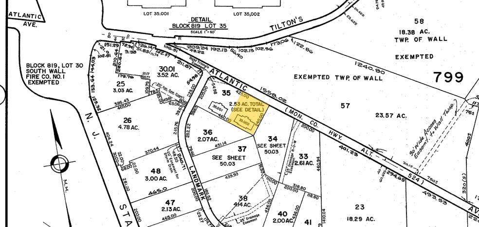 2421 Atlantic Ave, Manasquan, NJ à louer - Plan cadastral - Image 3 de 5