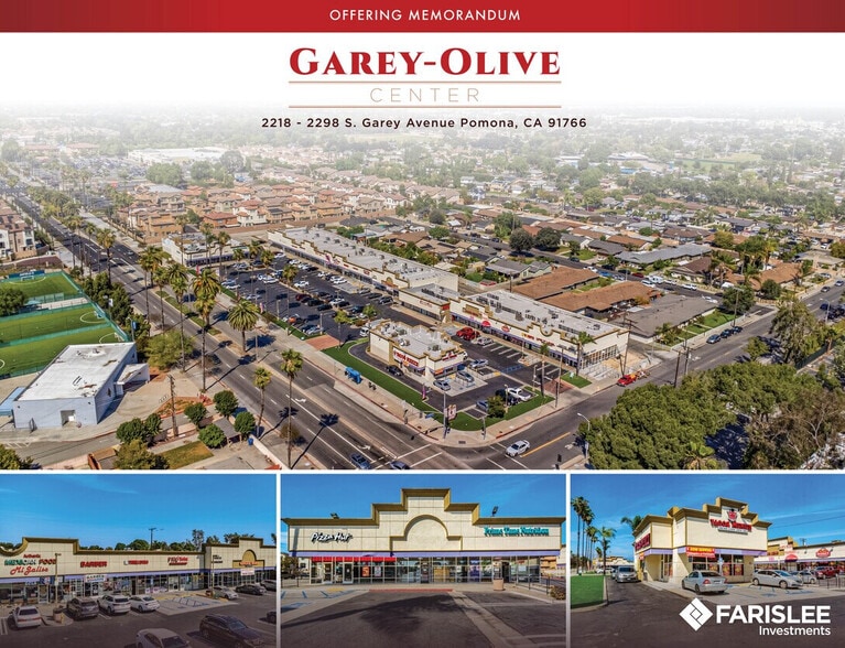 Garey-Olive Center Pomona CA portefeuille de 5 propriétés à vendre sur LoopNet.ca - Photo principale - Image 1 de 5