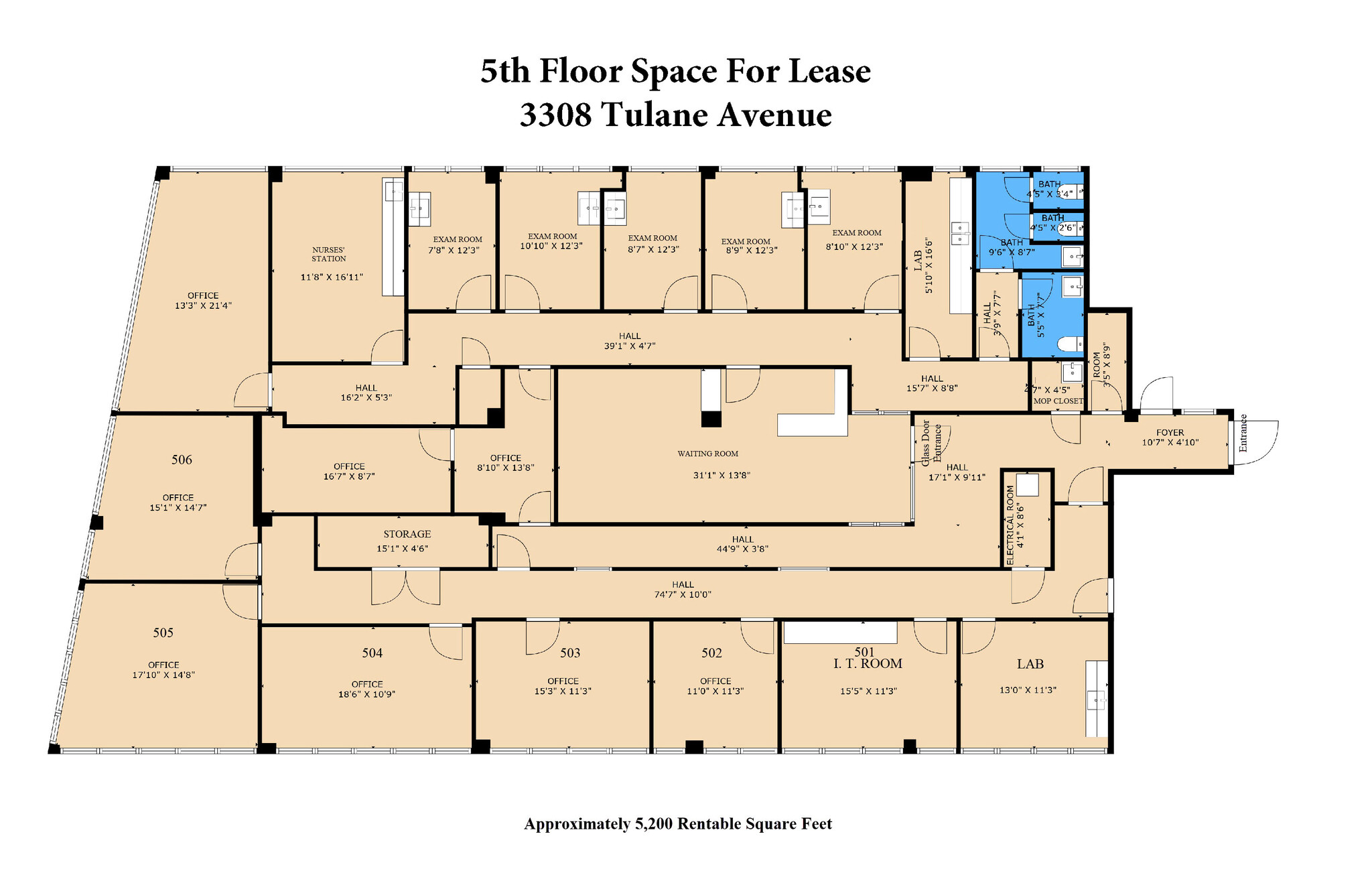 3308 Tulane Ave, New Orleans, LA à louer Plan d  tage- Image 1 de 1