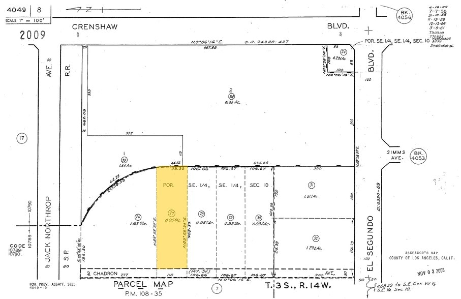 12536 Chadron Ave, Hawthorne, CA for lease - Plat Map - Image 2 of 19