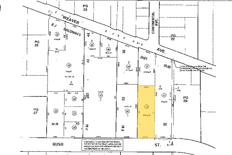 10807 Rush St, South El Monte, CA for lease - Plat Map - Image 2 of 6