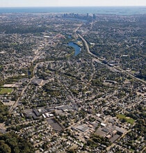 55 Chapel St, Newton, MA - Aerial  map view