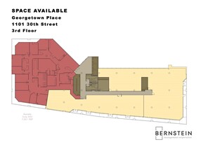 1101 30th St NW, Washington, DC à louer Plan d’étage- Image 1 de 1