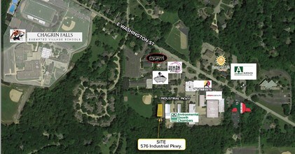 576 Industrial Pky, Chagrin Falls, OH - AERIAL map view