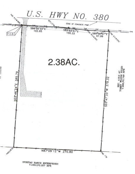 26790 E US Highway 380, Little Elm, TX à louer - Plan cadastral - Image 1 de 3