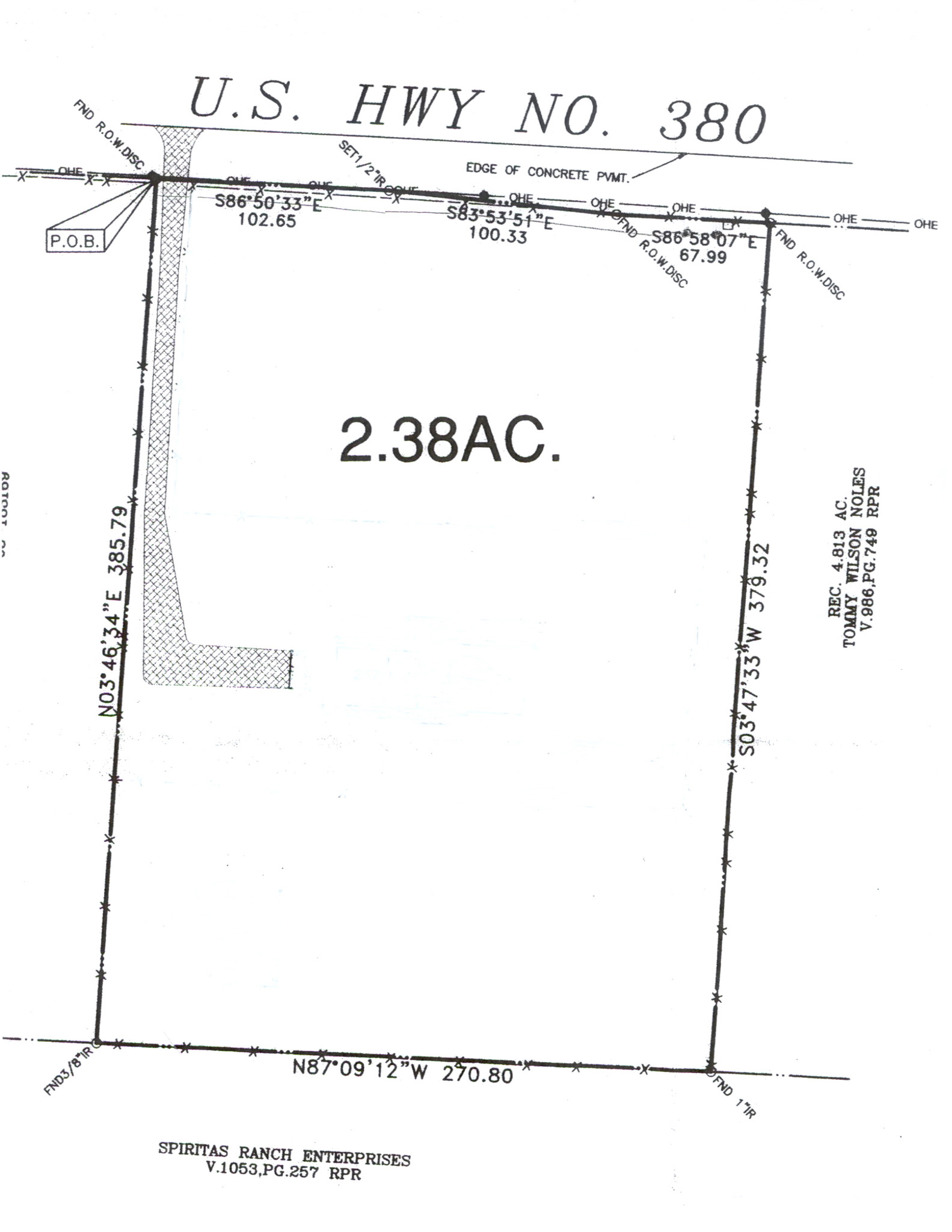 26790 E US Highway 380, Little Elm, TX à louer Plan cadastral- Image 1 de 4