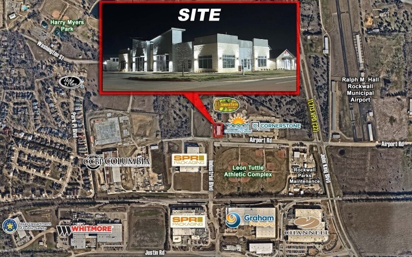 1501 Airport Rd, Rockwall, TX à vendre - Aérien - Image 2 de 2