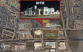 1501 Airport Rd, Rockwall, TX - AERIAL  map view