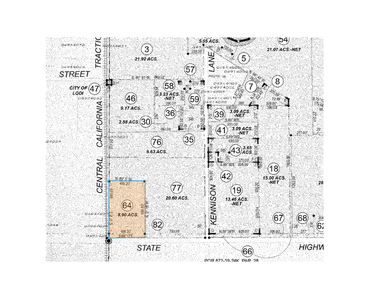 1649 E Victor Rd, Lodi, CA for lease - Plat Map - Image 2 of 10