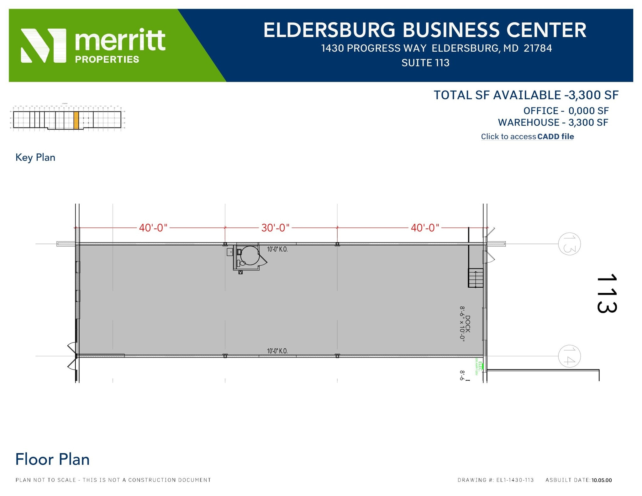 1393 Progress Way, Eldersburg, MD à louer Plan d’étage- Image 1 de 2