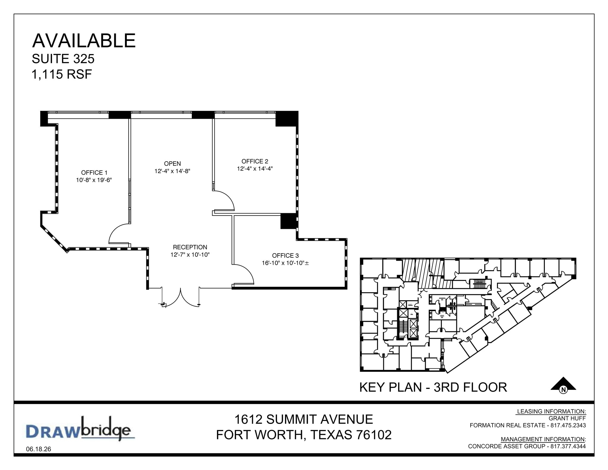 1612 Summit Ave, Fort Worth, TX à louer Plan de site- Image 1 de 1