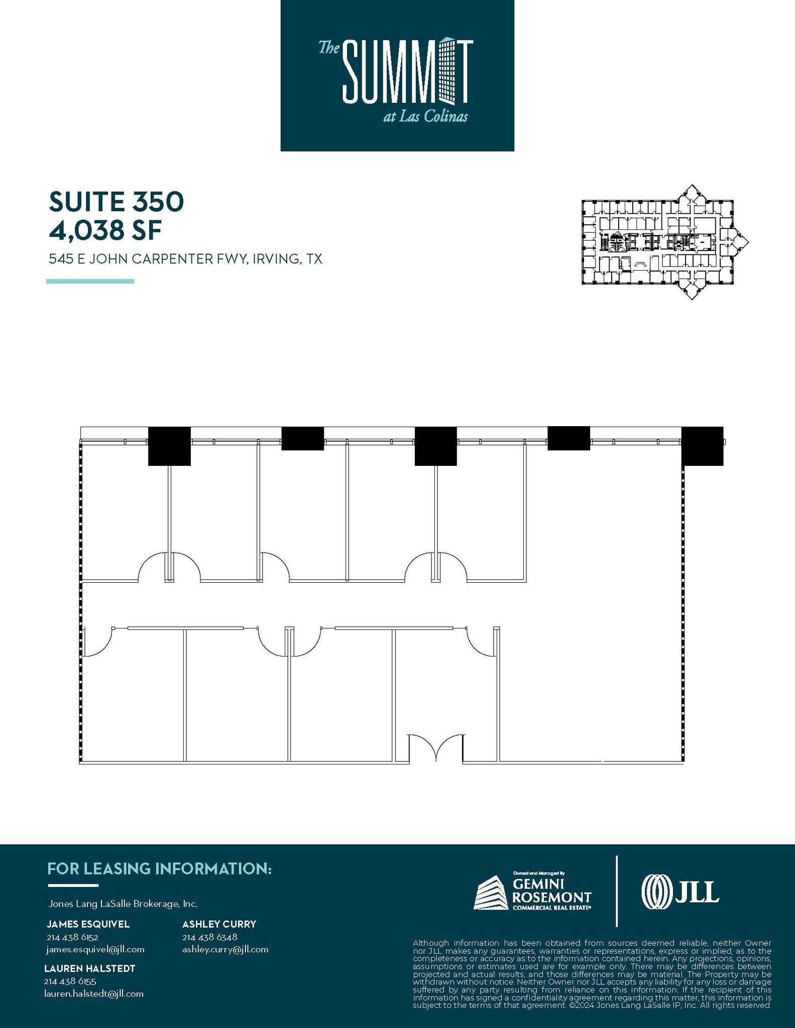 545 E John Carpenter Fwy, Irving, TX à louer Plan d’étage- Image 1 de 1