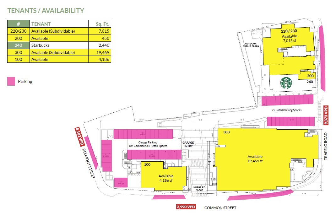 485 Common St, Belmont, MA for lease Site Plan- Image 1 of 1