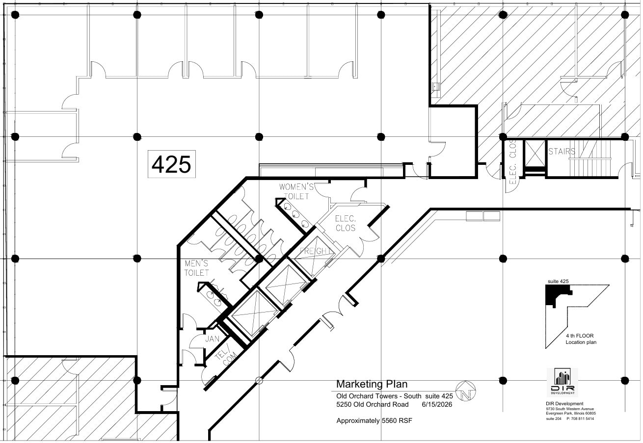 5202 Old Orchard Rd, Skokie, IL à louer Plan d’étage- Image 1 de 6