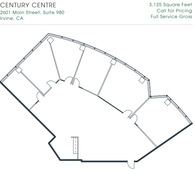 2601-2603 Main St, Irvine, CA à louer Plan d  tage- Image 1 de 1