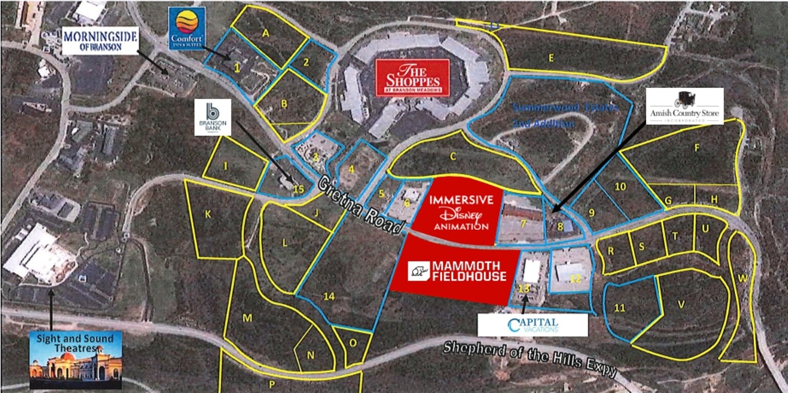 251 Branson Meadows Dr, Branson, MO for sale Aerial- Image 1 of 1