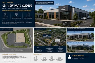 Plus de détails pour 481 New Park Ave, West Hartford, CT - Terrain à vendre