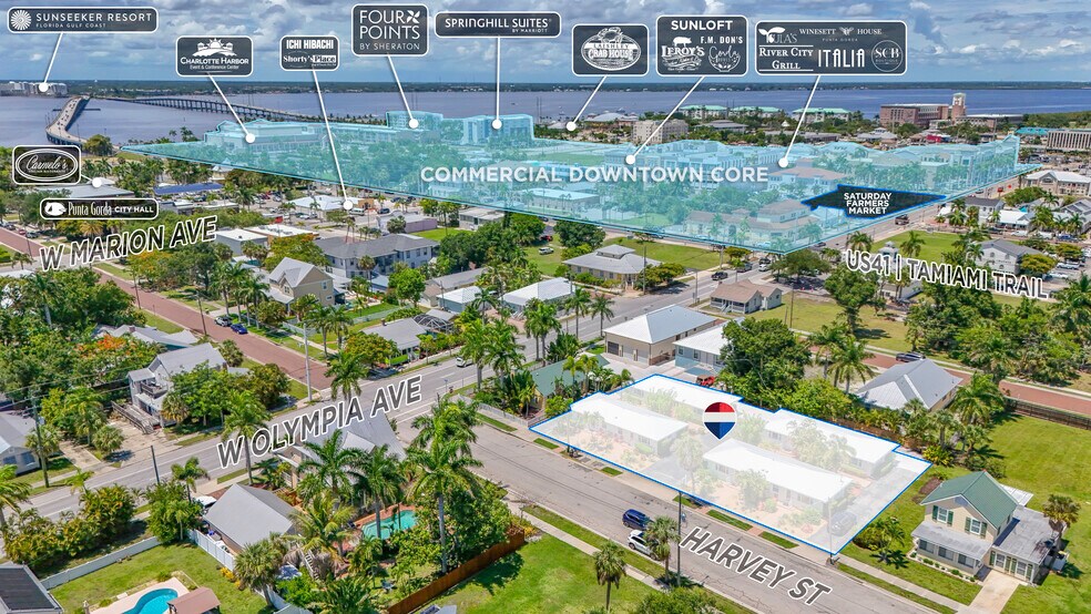Downtown, Punta Gorda, FL à vendre - Aérien - Image 3 de 31