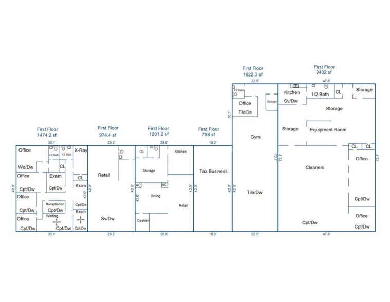 2201 11th St, Mandeville, LA for lease - Site Plan - Image 1 of 4