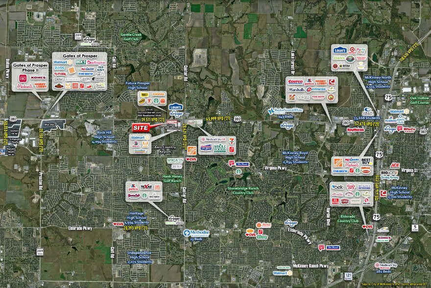 SWQ US 380 & Custer Rd, McKinney, TX à louer - Photo du bâtiment - Image 1 de 8