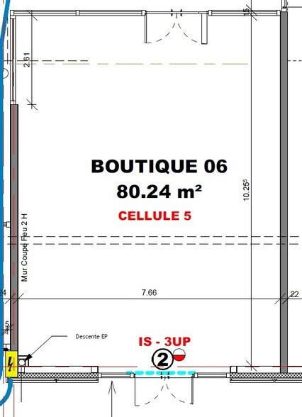 Retail in Saint-Jean for lease - Floor Plan - Image 2 of 3