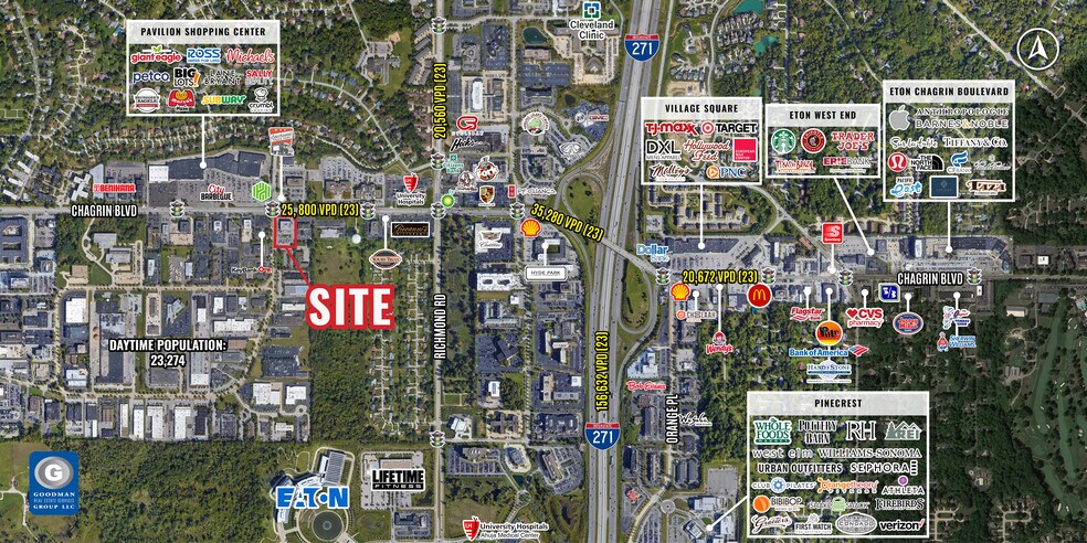 24700 Chagrin Blvd, Beachwood, OH for lease - Aerial - Image 2 of 4