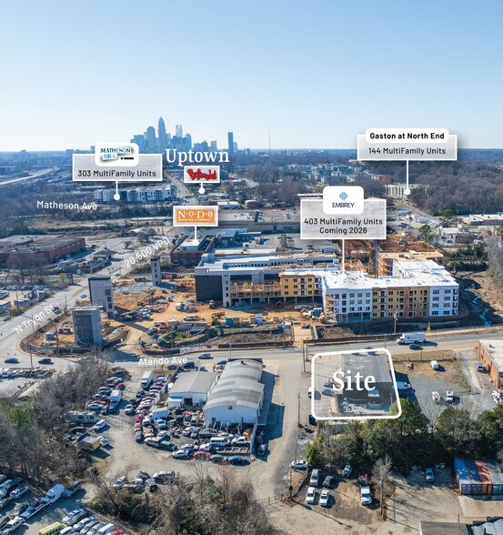 124 Atando Ave, Charlotte, NC à vendre - Aérien - Image 2 de 13