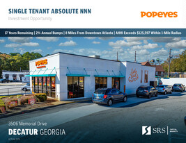 Popeyes | 17 Yrs Remaining | 2% Annual Bumps - NNN Property