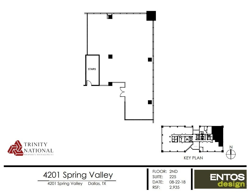 4201 Spring Valley Rd, Dallas, TX à louer Plan d’étage- Image 1 de 1