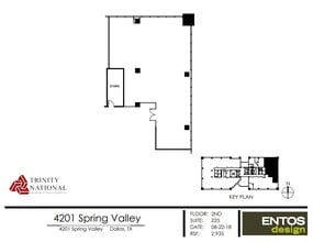 4201 Spring Valley Rd, Dallas, TX à louer Plan d’étage- Image 1 de 1
