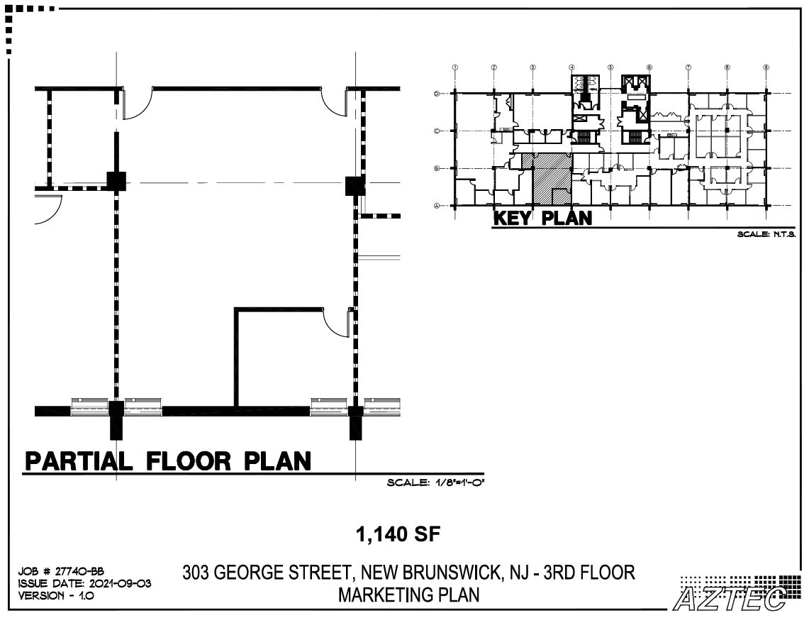 303 George St, New Brunswick, NJ à louer Plan d’étage- Image 1 de 1