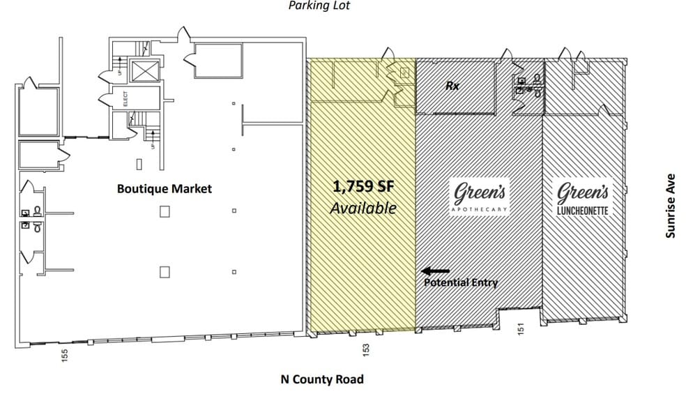 153 N County Rd, Palm Beach, FL for lease - Site Plan - Image 2 of 2