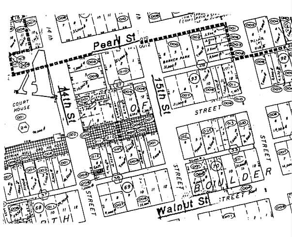 1932 14th St, Boulder, CO à vendre Plan cadastral- Image 1 de 1