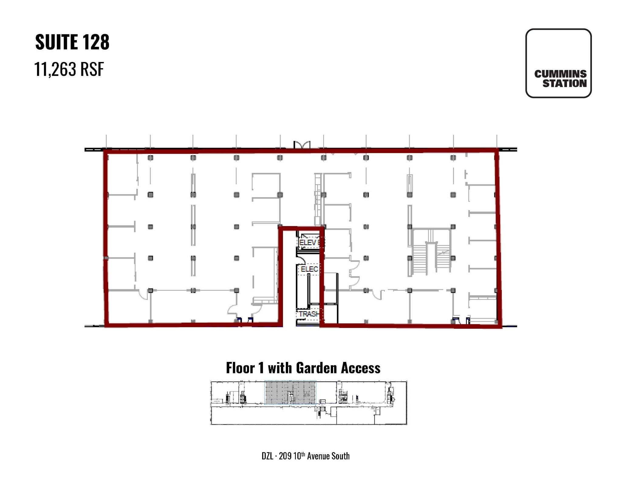 209 10th Ave S, Nashville, TN for lease Floor Plan- Image 1 of 3