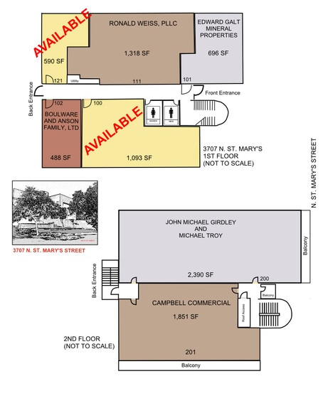 3707 N Saint Marys St, San Antonio, TX for lease - Site Plan - Image 2 of 3