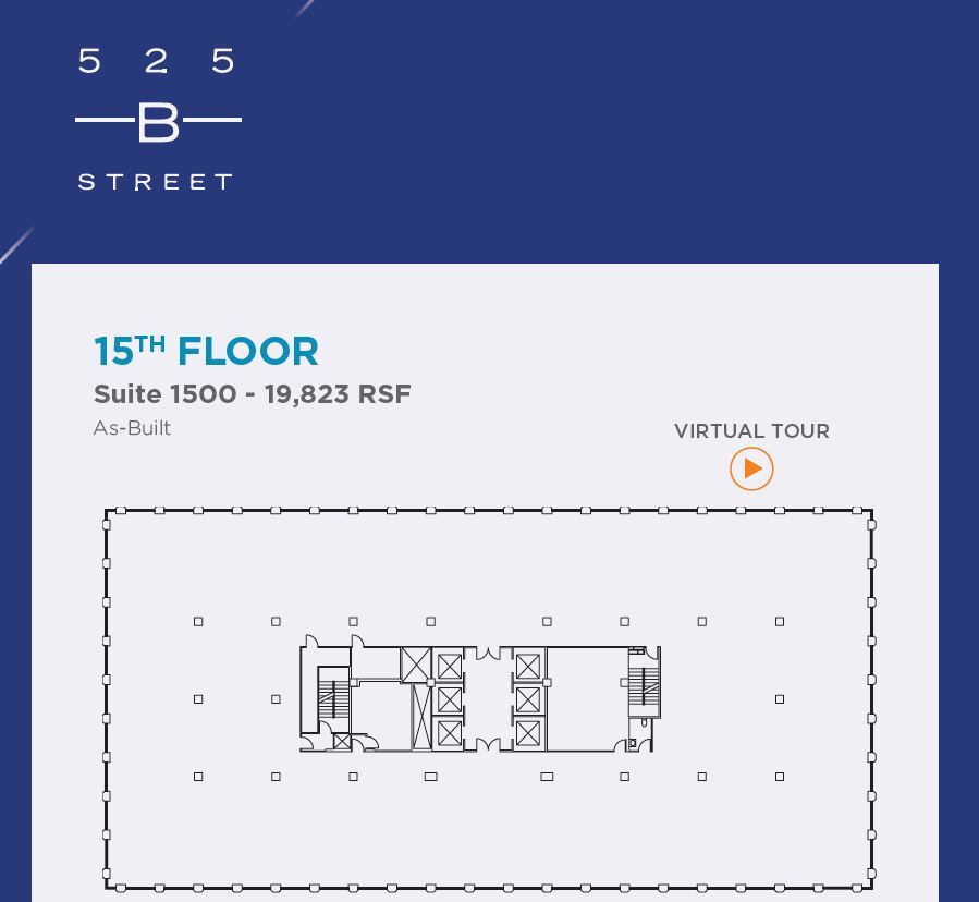 525 B St, San Diego, CA à louer Plan d  tage- Image 1 de 1