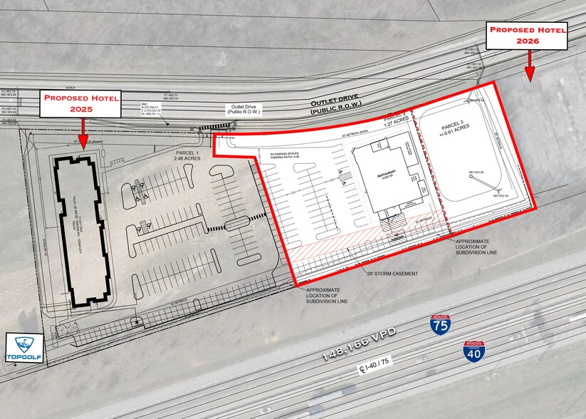 11320 Outlet Dr, Knoxville, TN à vendre - Plan de site - Image 2 de 3